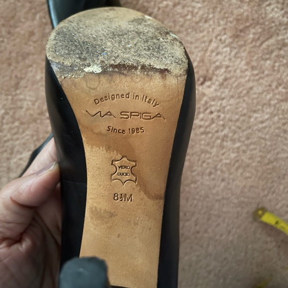 VIA SPIGA made in Italy women’s black pump/upper leather /leather-lining - Picture 15 of 17